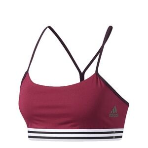 Adidas Burgundy Sports Bra LARGE